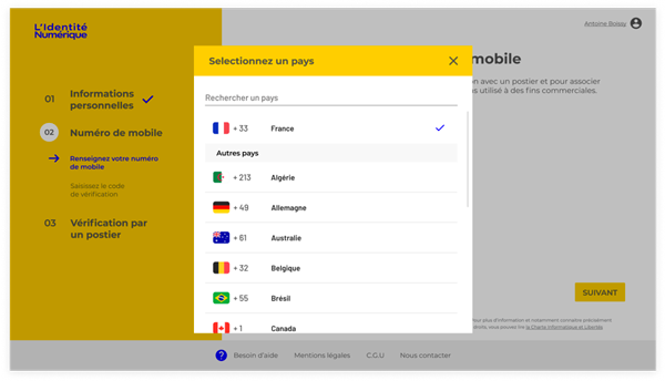 COMMENT CRÉER MON IDENTITÉ NUMÉRIQUE LA POSTE EN LIGNE ? étape 2